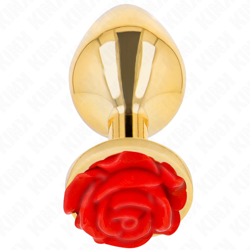 Kink Plug Anal Gold Rose Rot Grösse L