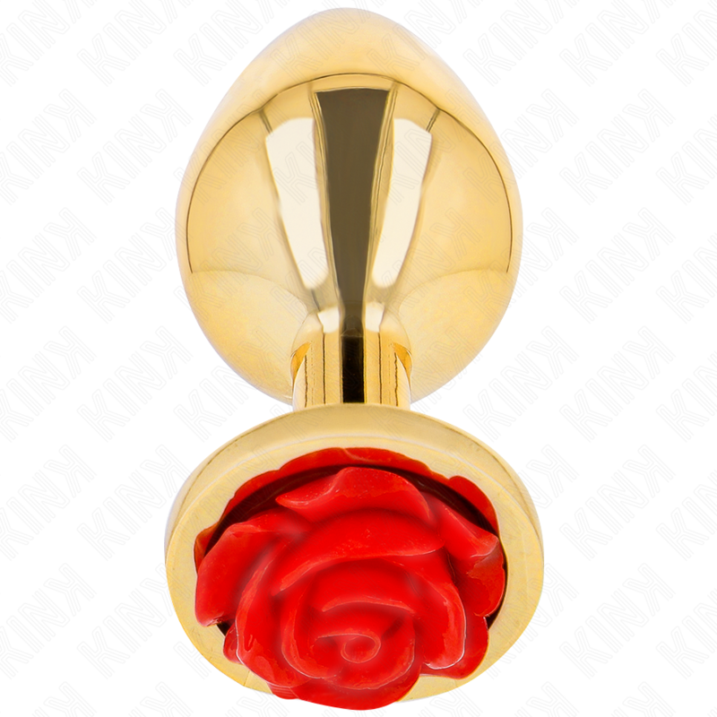 Kink Plug Anal Gold Rose Rot Grösse S