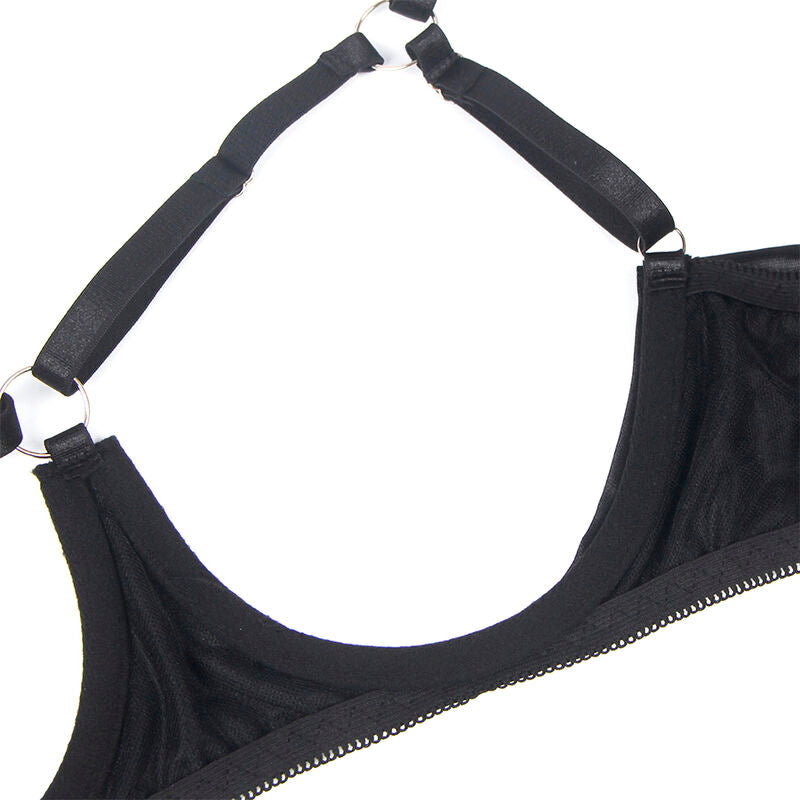 SUBBLIME - 955205 BH-SET MIT VERSTELLBARER SCHWARZER SCHLEIFE L/XL
