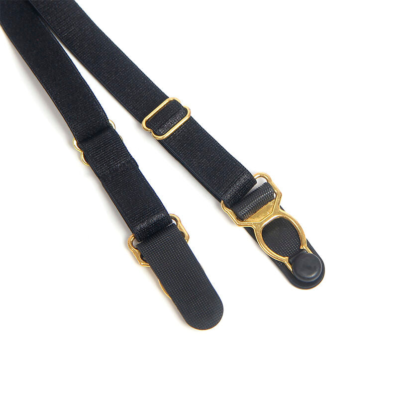 SUBBLIME - 955458 SCHWARZER LEDER-BODY MIT REISSVERSCHLUSS S/M