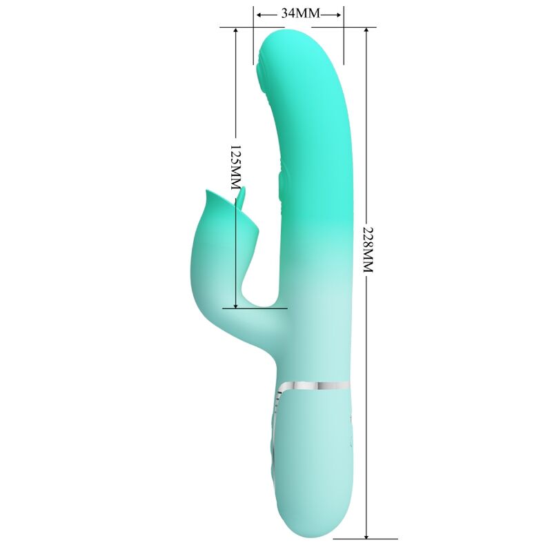 High Gigi Multifunktions-rabbit-vibrator Aquagrün
