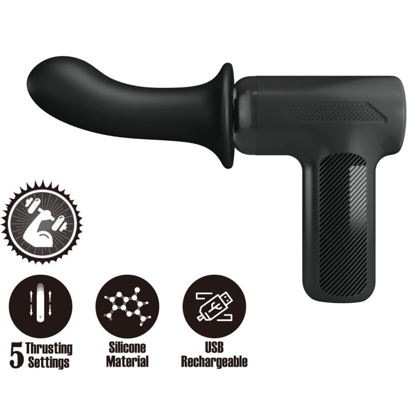 High Dj Doctor Massager 5 Einstellungen Schwarz