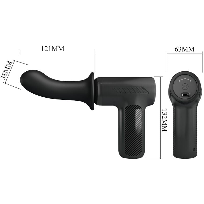 High Dj Doctor Massager 5 Einstellungen Schwarz