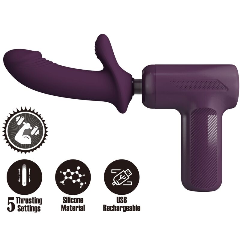 High Dj Scholar Massager 5 Einstellungen Lila