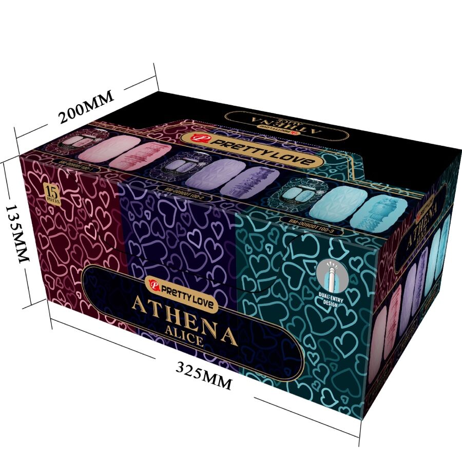 Bodies Athena Alice Pack 15 Verschiedene Männliche Masturbatoren