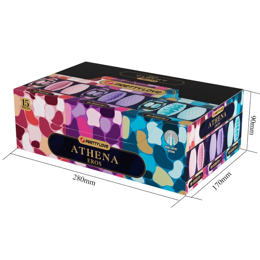 Bodies Athena Eros Pack 15 Verschiedene Männliche Masturbatoren