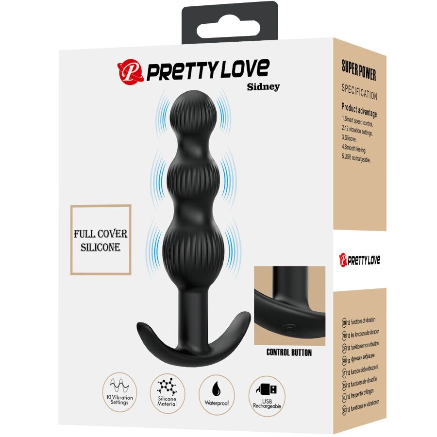 Anal Sidney Analvibrator 10 Vibrationen Schwarz