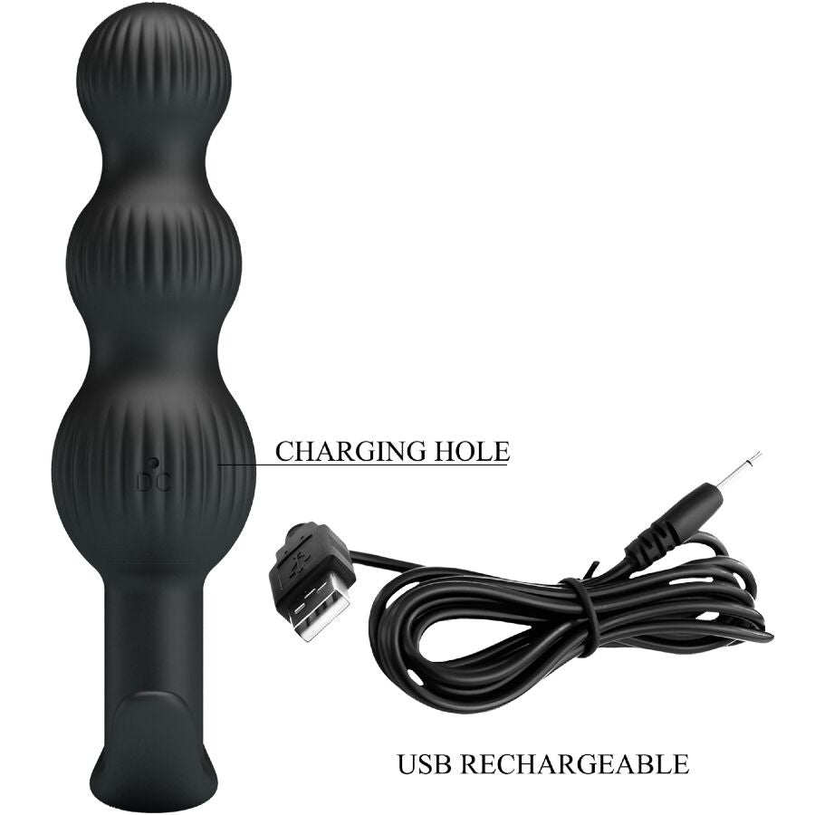 Anal Sidney Analvibrator 10 Vibrationen Schwarz
