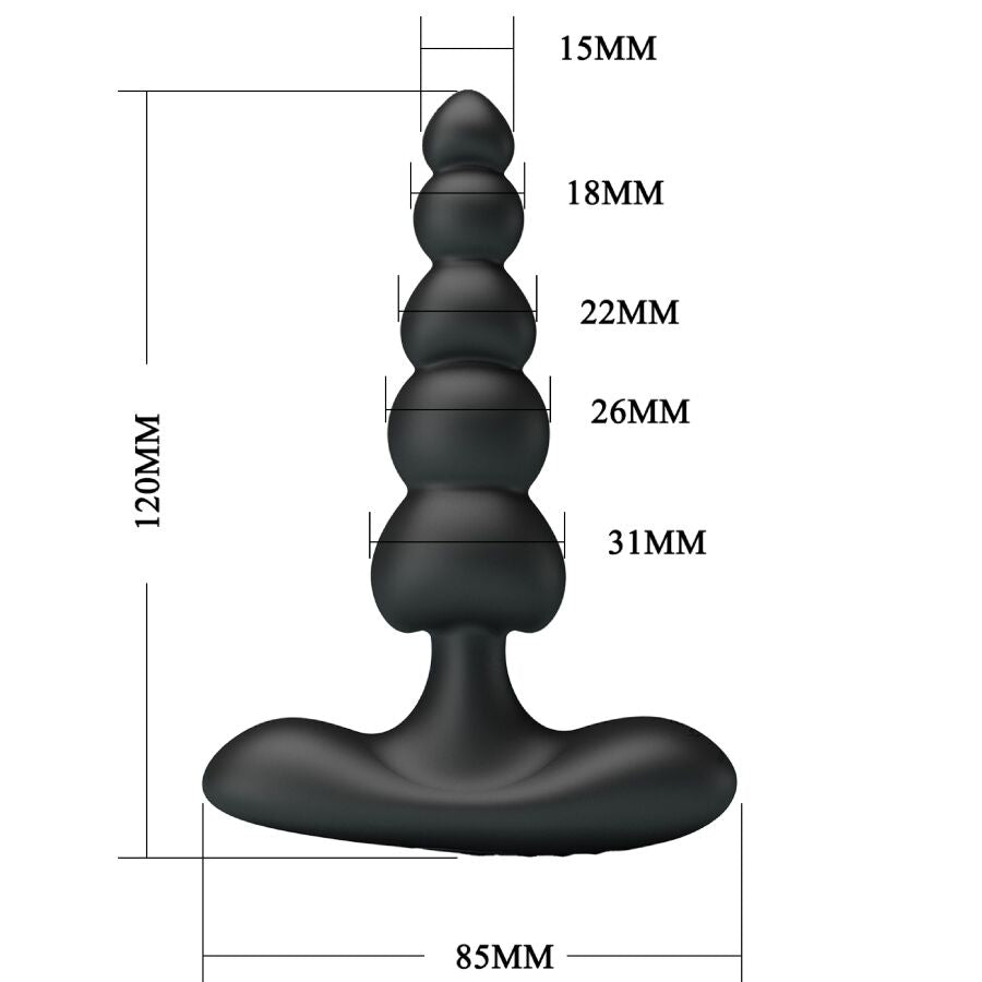 Anal Corban Analvibrator 10 Vibrationen Schwarz