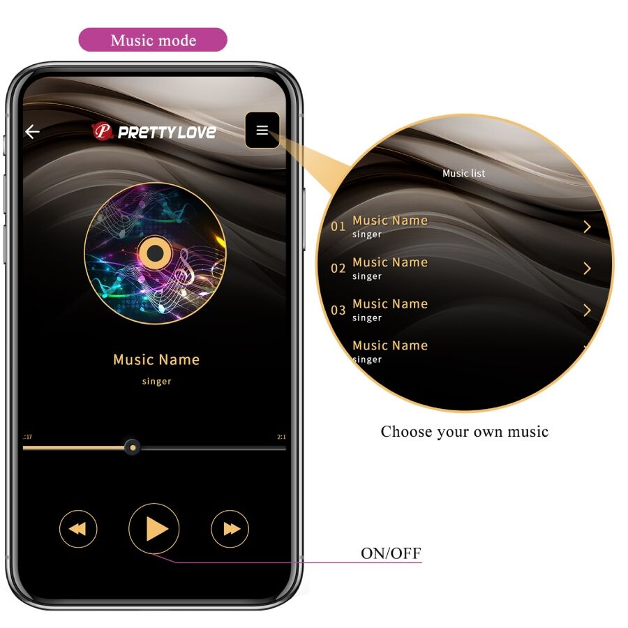 App Leviathan App-gesteuerter Vibrator Lila