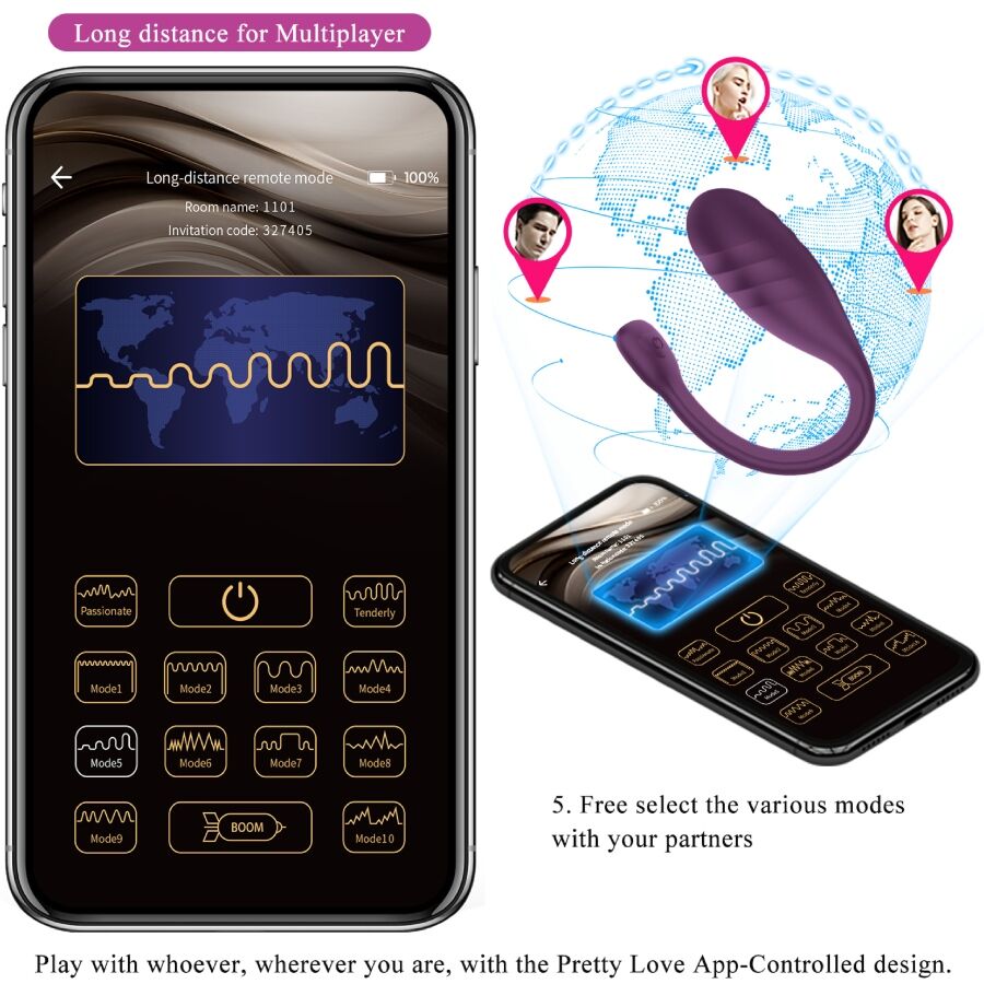 App Leviathan App-gesteuerter Vibrator Lila
