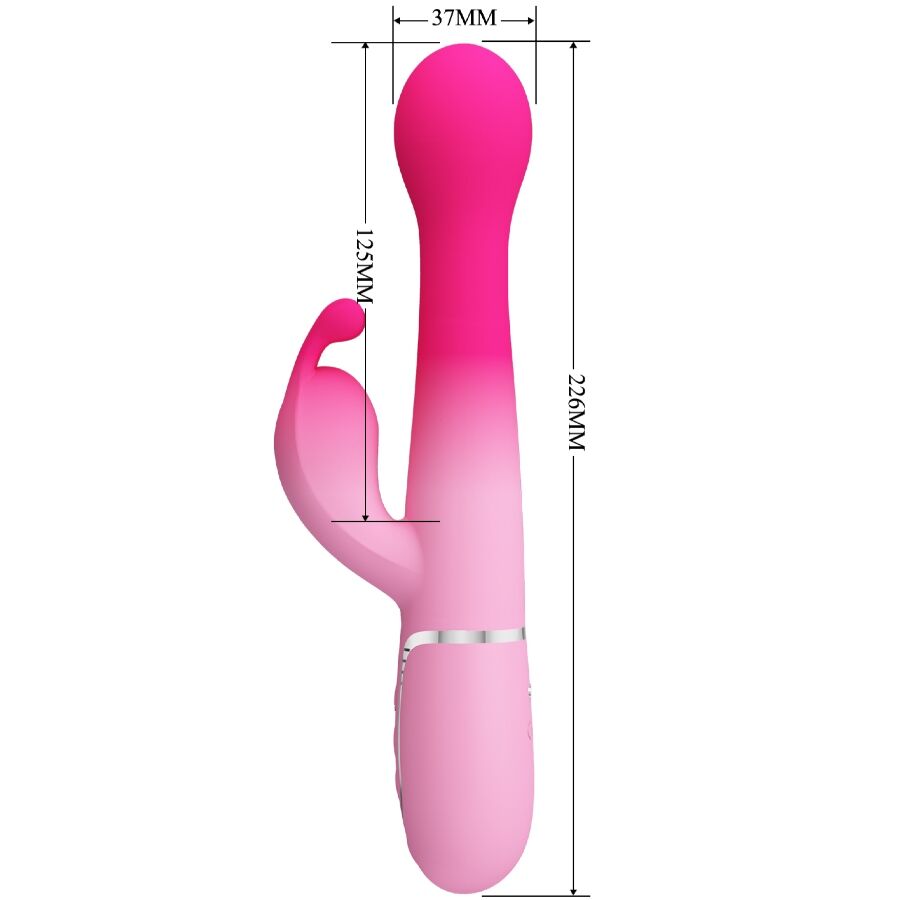 High Dejon 3 in 1 Multifunktions-rabbit-vibrator Rosa
