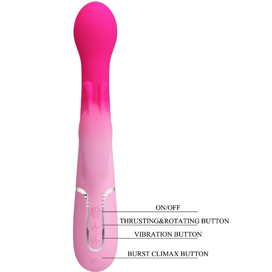 High Dejon 3 in 1 Multifunktions-rabbit-vibrator Rosa