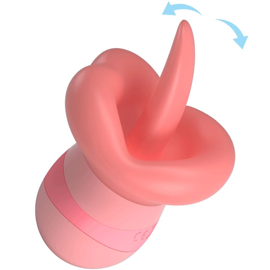 High Kylee Zungen-klitoris-stimulator 10 Vibrationen Nude Pink