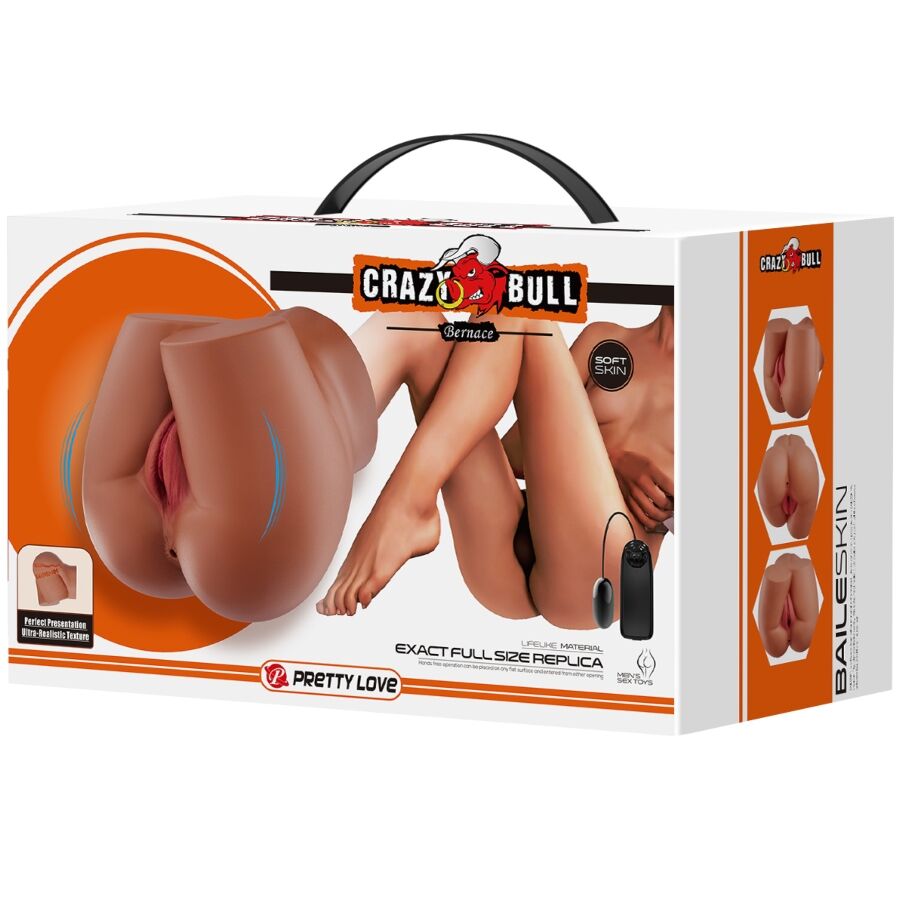Crazy Bernace Ass Vibrator mit Realistischer Vagina und Anus