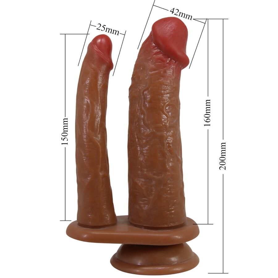 Dildos Goran Doppeldildo Realistischer Natürlicher Mulato