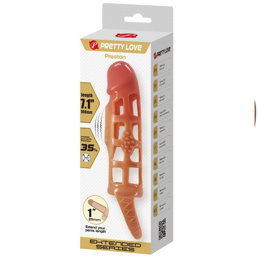 For Preston Vibrierende Penishülle 18 cm