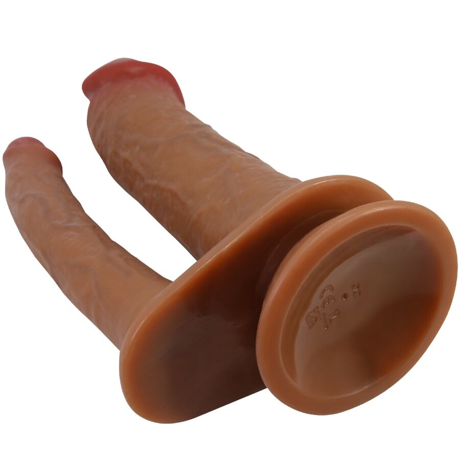 Dildos Hulbert Doppelter Realistischer Dildo mit Vibration Mulato