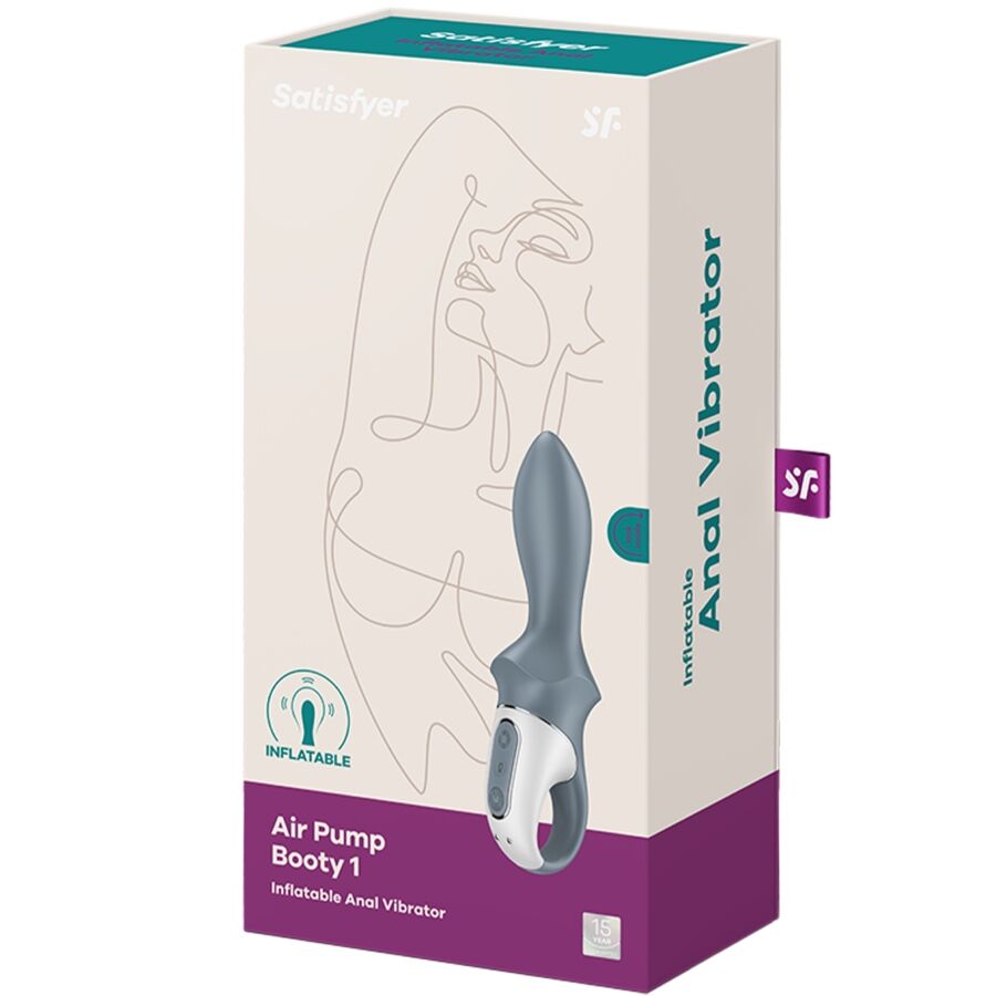 Satisfyer Air Pump Booty 1 Anal Aufblasbarer Vibrator Grau