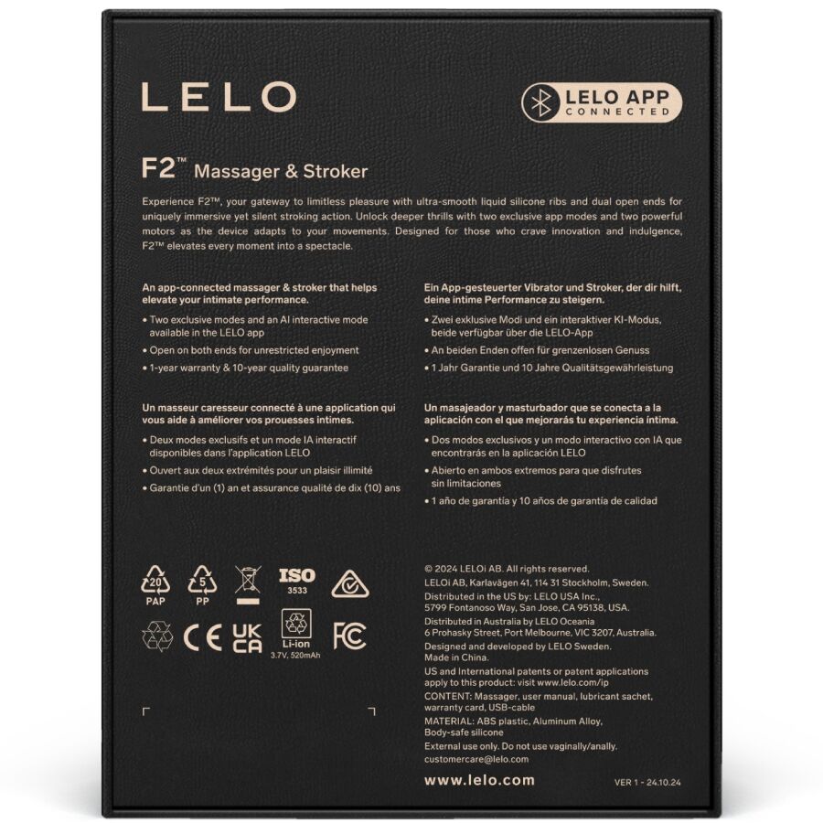 Lelo F2s™ Teal Männlicher Masturbator Rot