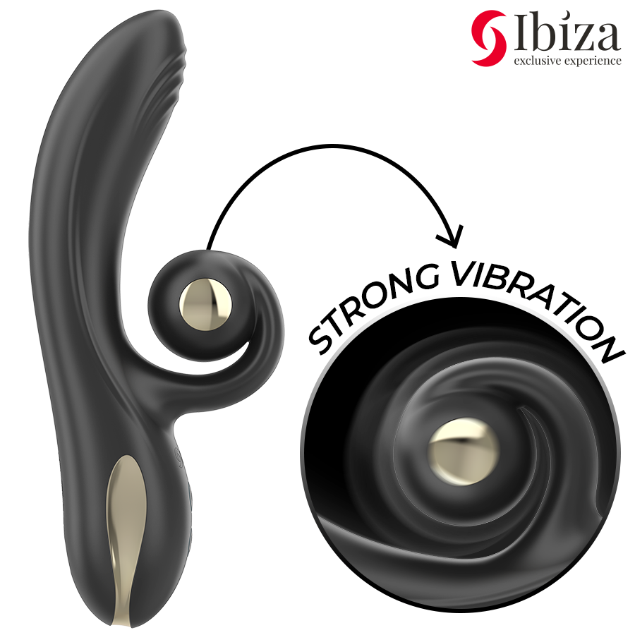 Ibiza Twister – Rotierender Vibrator mit Doppelmotor