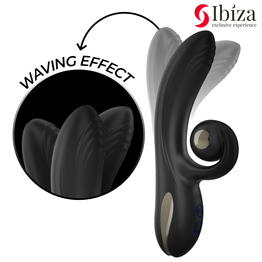 Ibiza Twister – Rotierender Vibrator mit Doppelmotor
