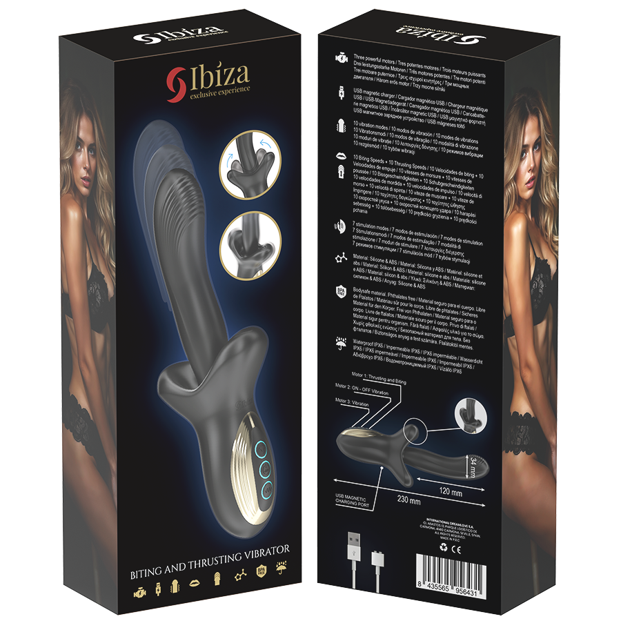 Ibiza – Kraftvibrator mit Stoß- und Beißeffekt