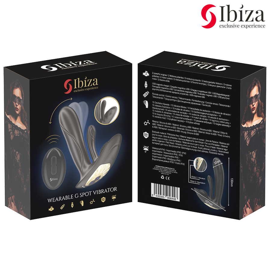 Ibiza – Tragbarer G-Punkt- & Klitoris-Vibrator mit Fernbedienung