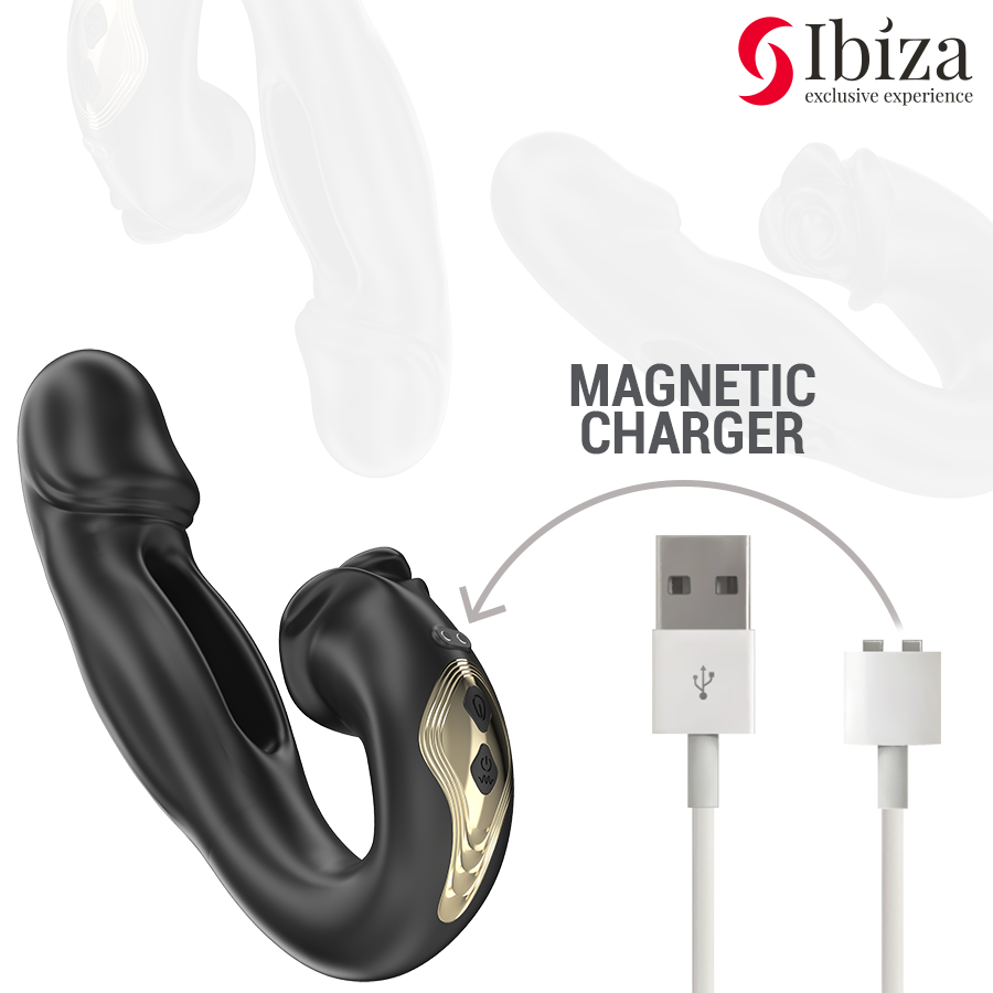 Ibiza Rose Vibrator Schnappeffekt und Klitoris-stimulator