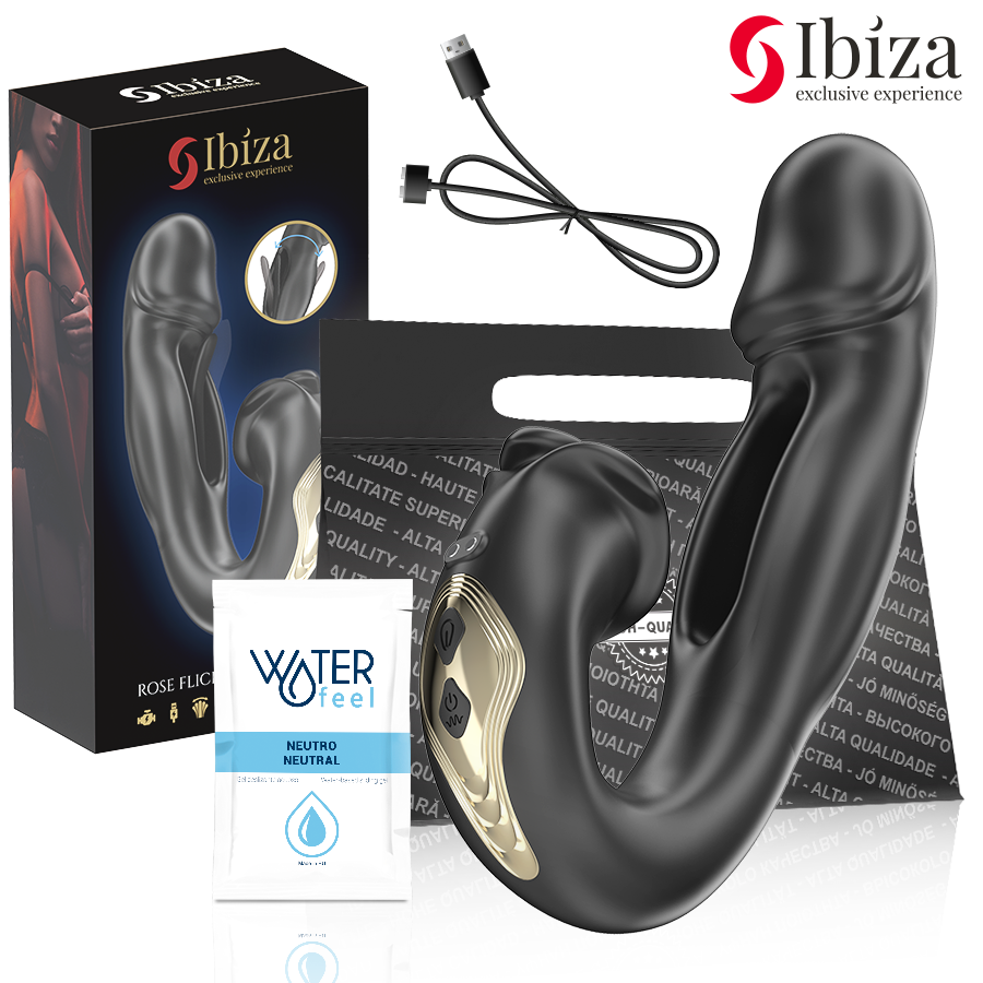 Ibiza Rose Vibrator Schnappeffekt und Klitoris-stimulator