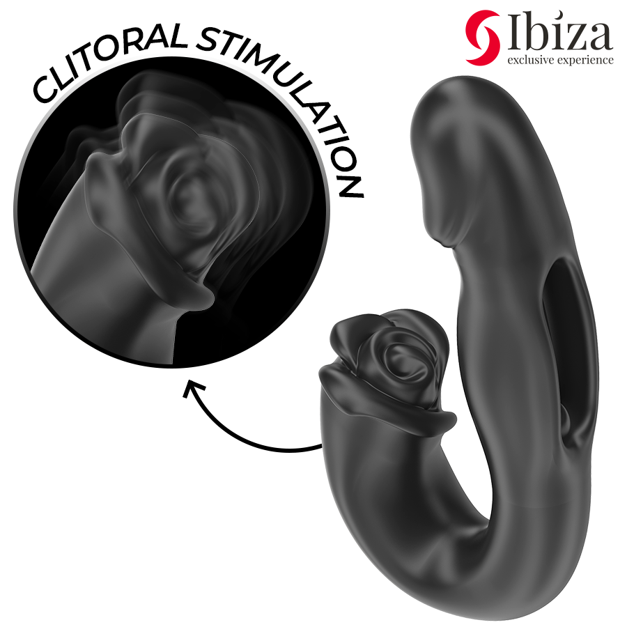 Ibiza Rose Vibrator Schnappeffekt und Klitoris-stimulator