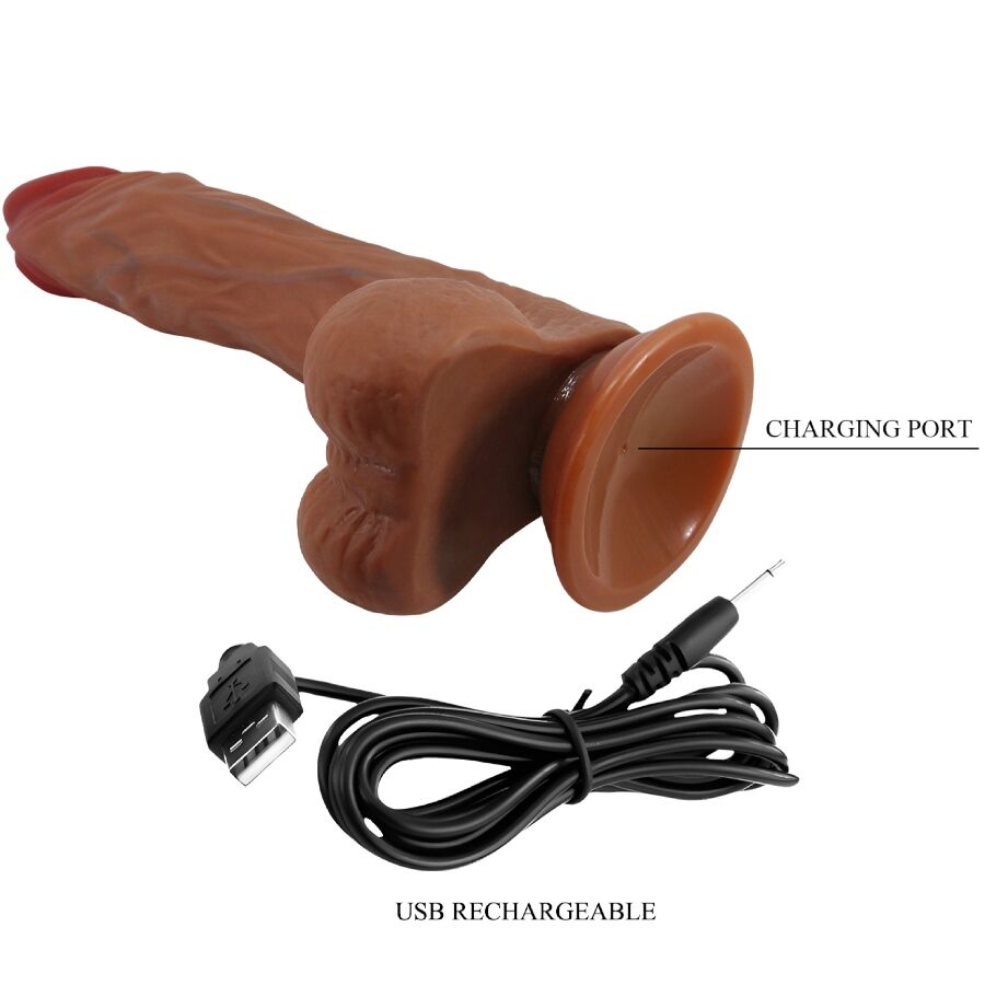 Baile Calisto – Realistischer Vibrator-Dildo 24 cm – hautfarben