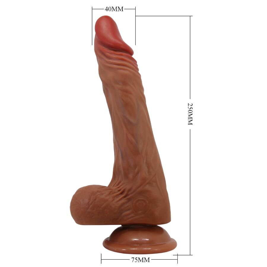 Baile Calisto – Realistischer Vibrator-Dildo 24 cm – hautfarben