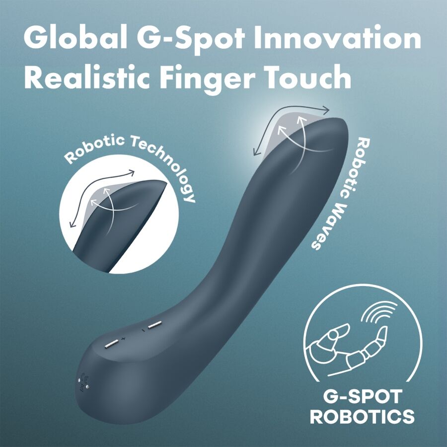 Satisfyer G-spot Wave 4 12 Vibrationsprogramm Vibrator Dunkelgrau