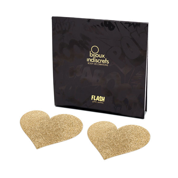 Bijoux Flash Collection Indiscrets Flash Golden Heart Nipp...