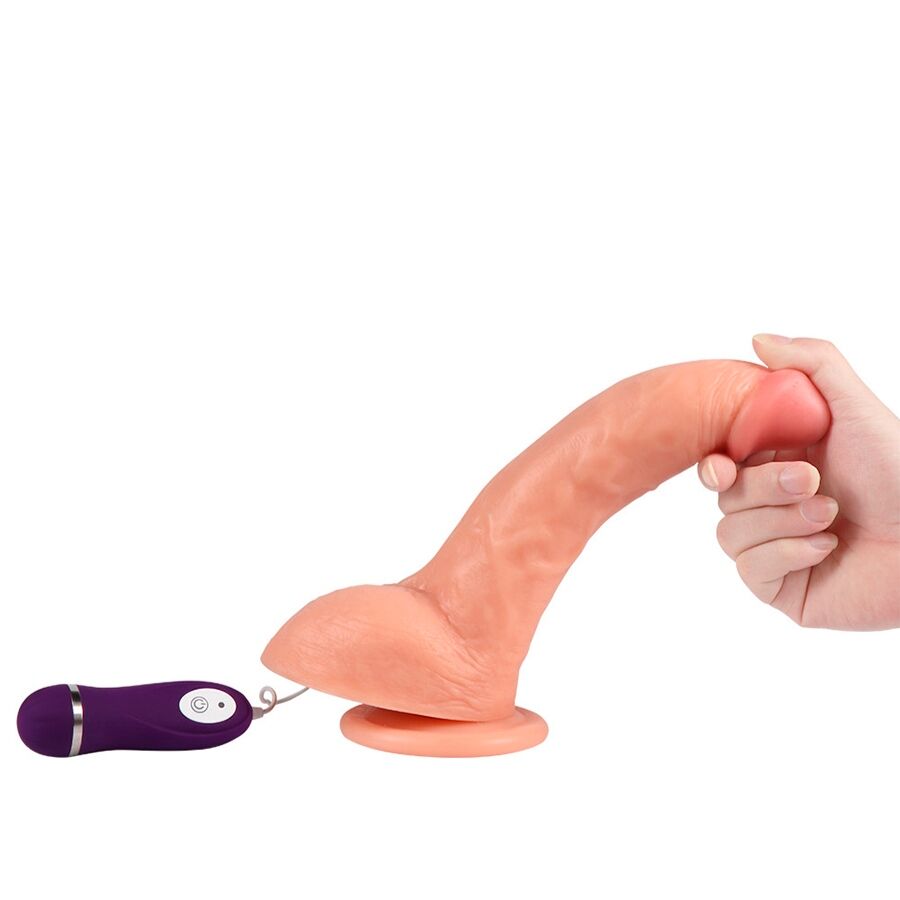 Shequ Beast – Vibrierender Dildo mit Fernbedienung 24,5 cm
