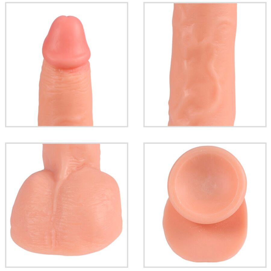 Shequ Beast – Vibrierender Dildo mit Fernbedienung 24,5 cm