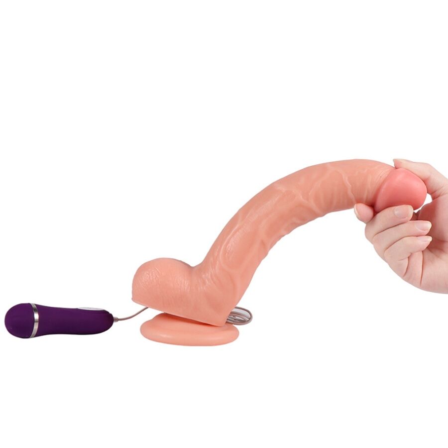 Shequ Optimus – Vibrierender Dildo mit Fernbedienung 28 cm