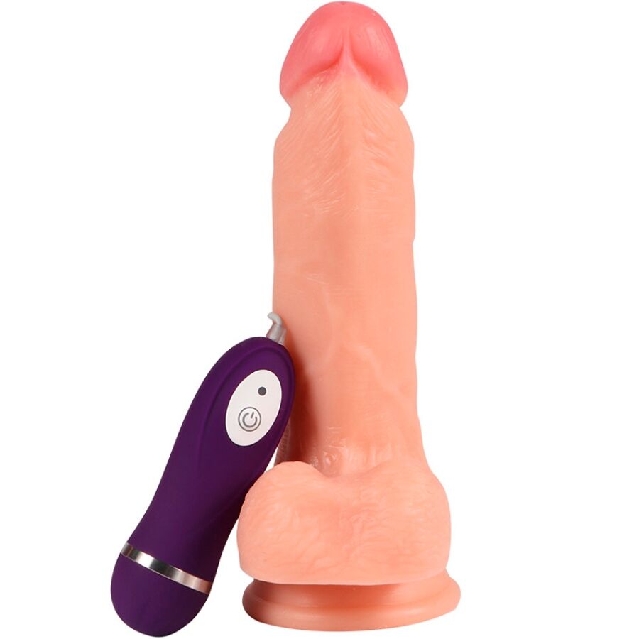 Shequ Iron Dragon – Vibrations-Dildo mit Fernbedienung 17,5 cm