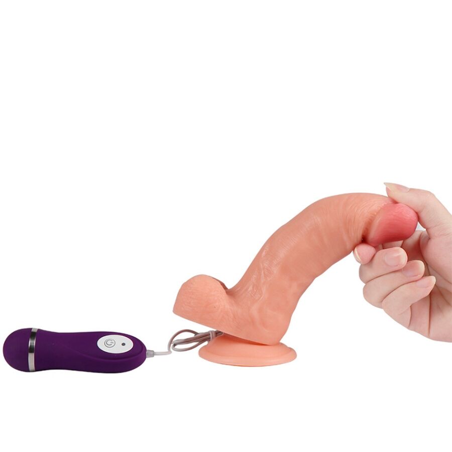 Shequ Iron Dragon – Vibrations-Dildo mit Fernbedienung 17,5 cm