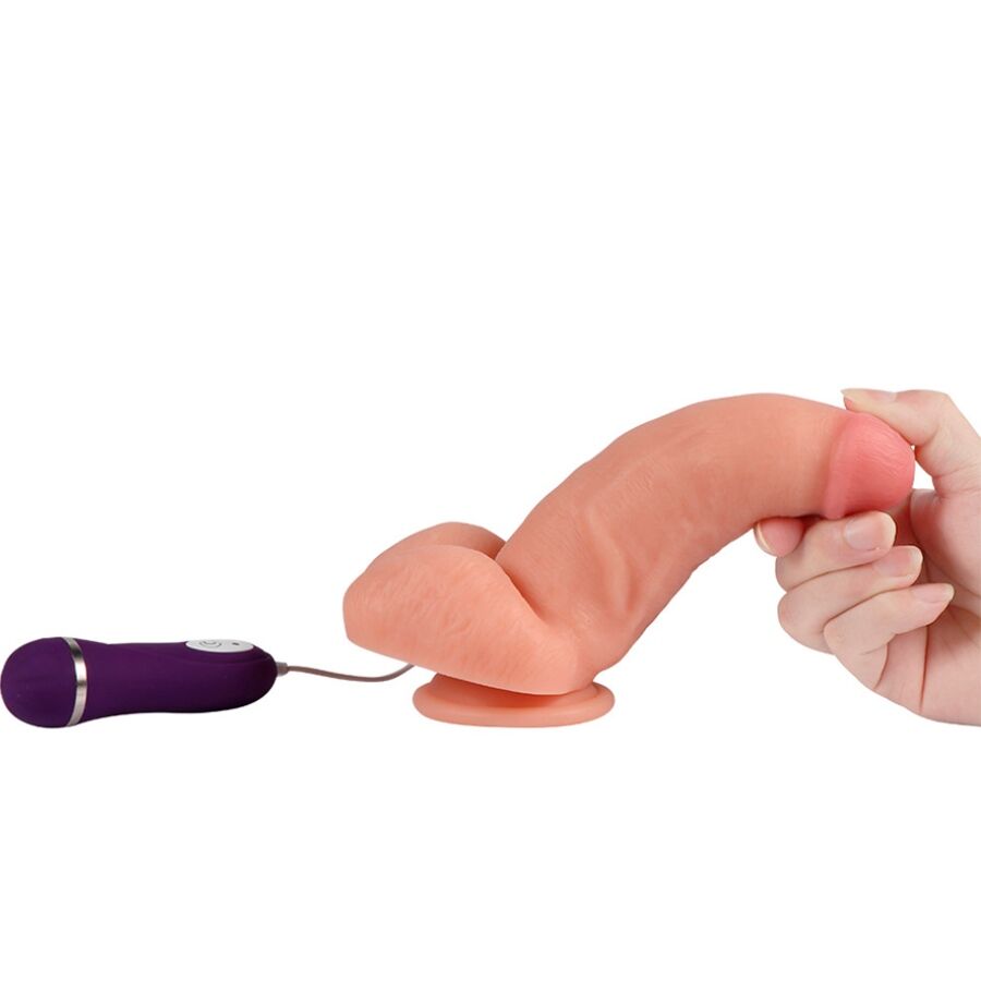 Shequ Red Eagle – Vibrations-Dildo mit Fernbedienung 17 cm