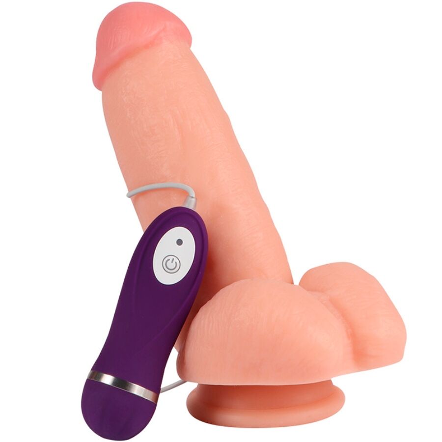 Shequ Red Eagle – Vibrations-Dildo mit Fernbedienung 17 cm
