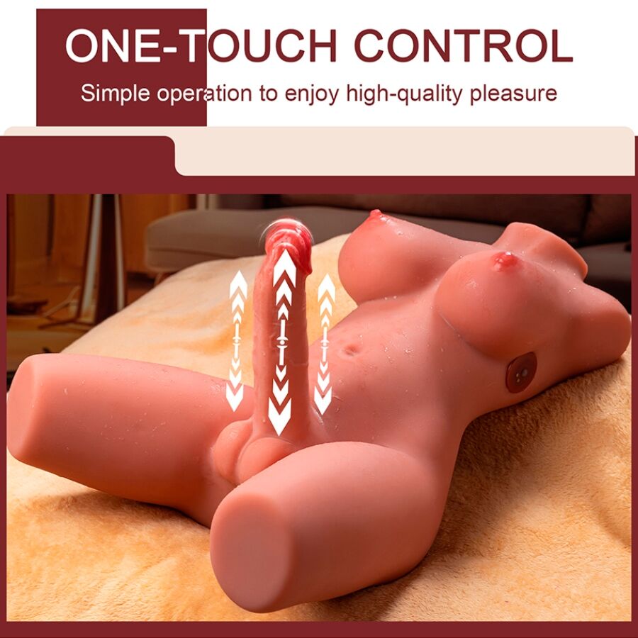 Xise Miah Lady Boy Weiblicher Torso mit Dildo mit Vibration und