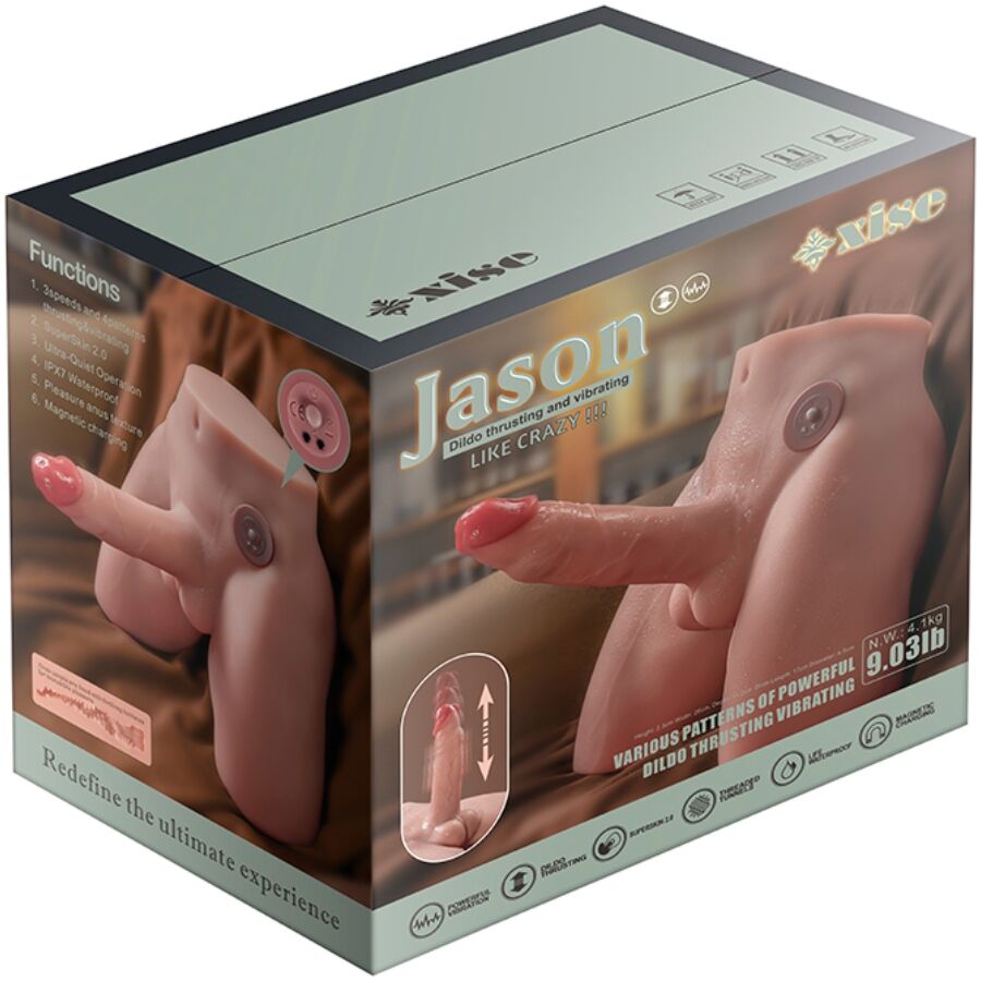 Xise Jason Realistischer Dildo-masturbator mit Stoss- und
