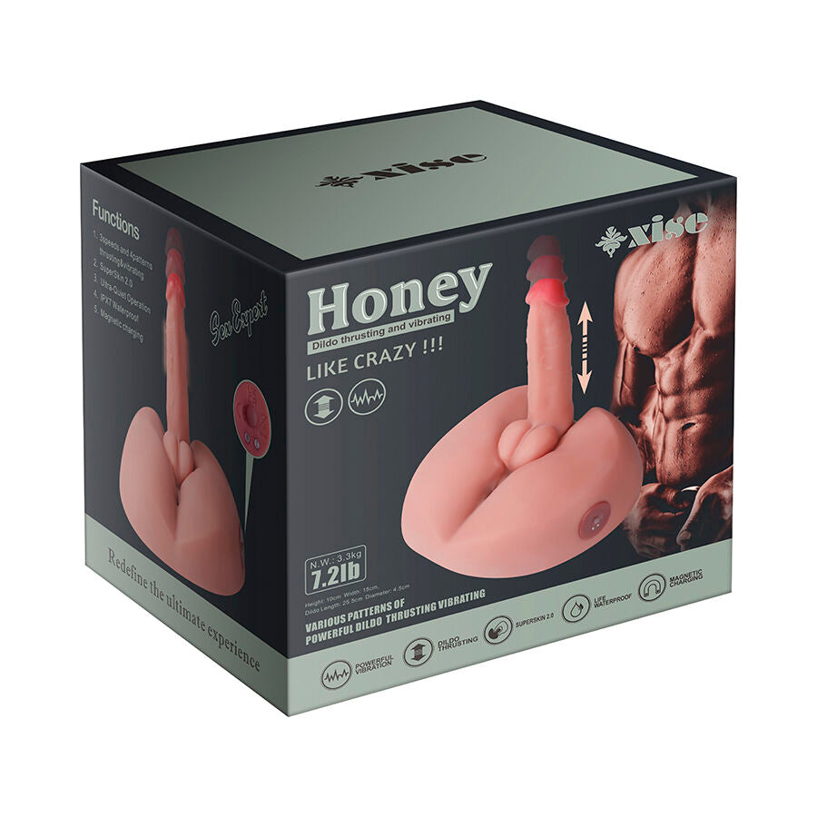 Xise Honey Realistischer Dildo-masturbator mit Vibration, 25 cm