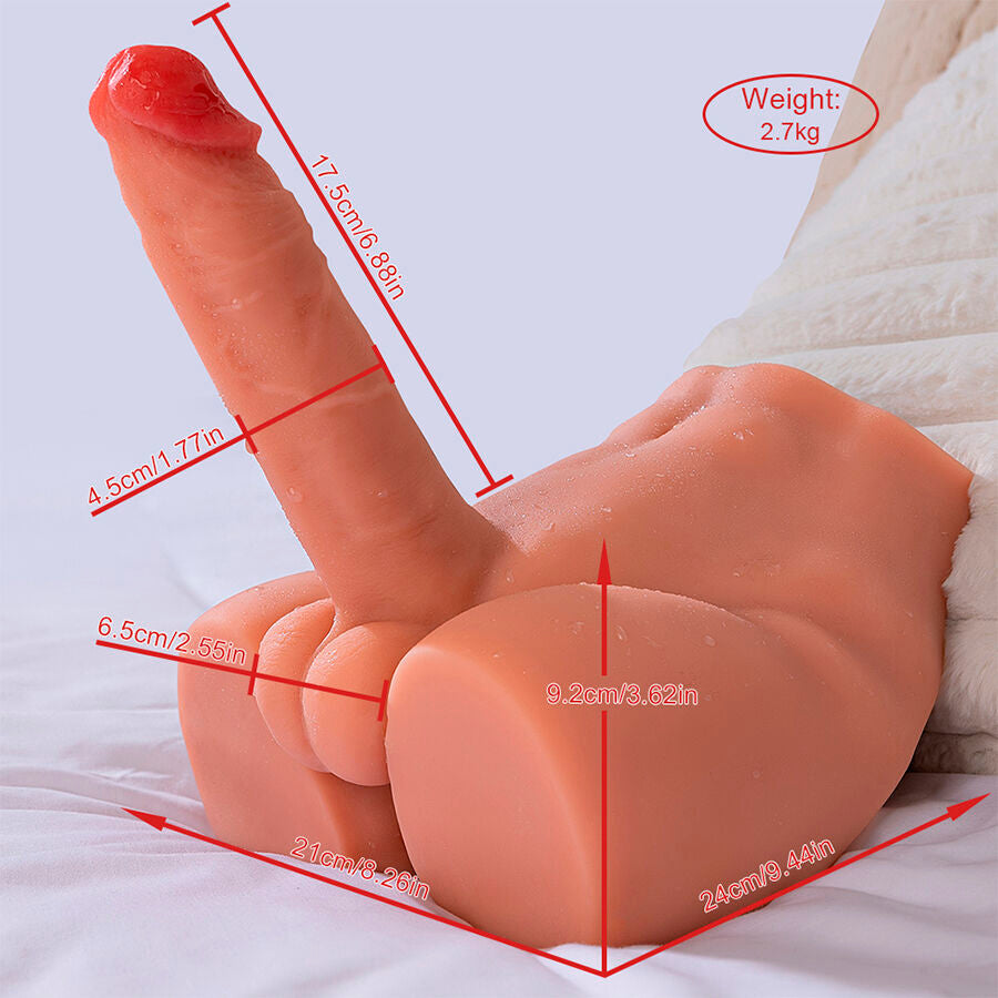 Xise Realistischer Dildo-masturbator mit Frontposition und