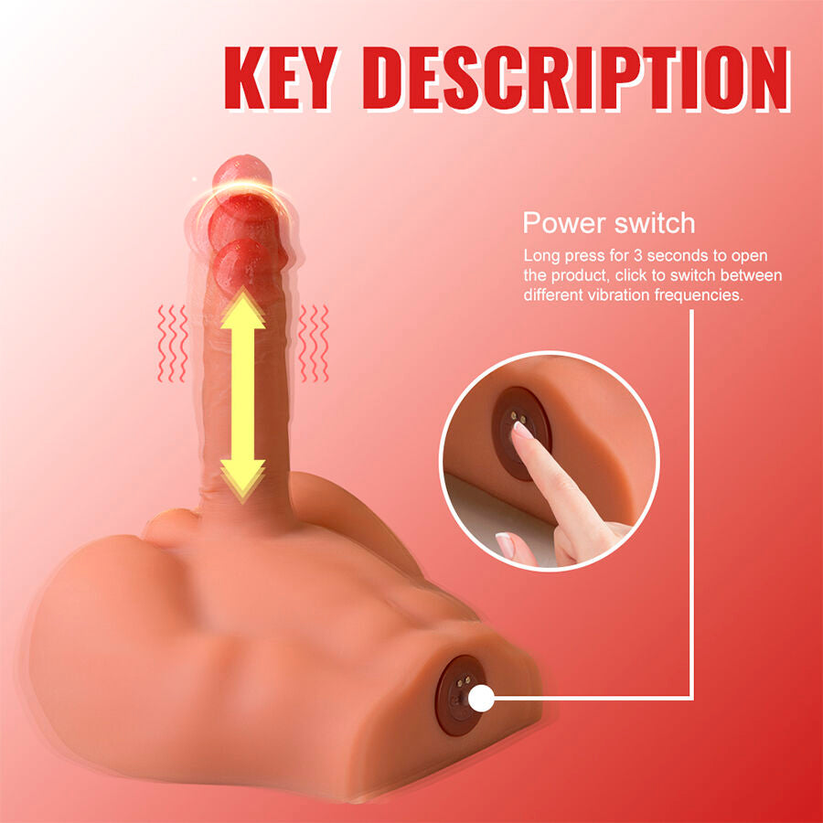 Xise Realistischer Dildo-masturbator mit Frontposition und