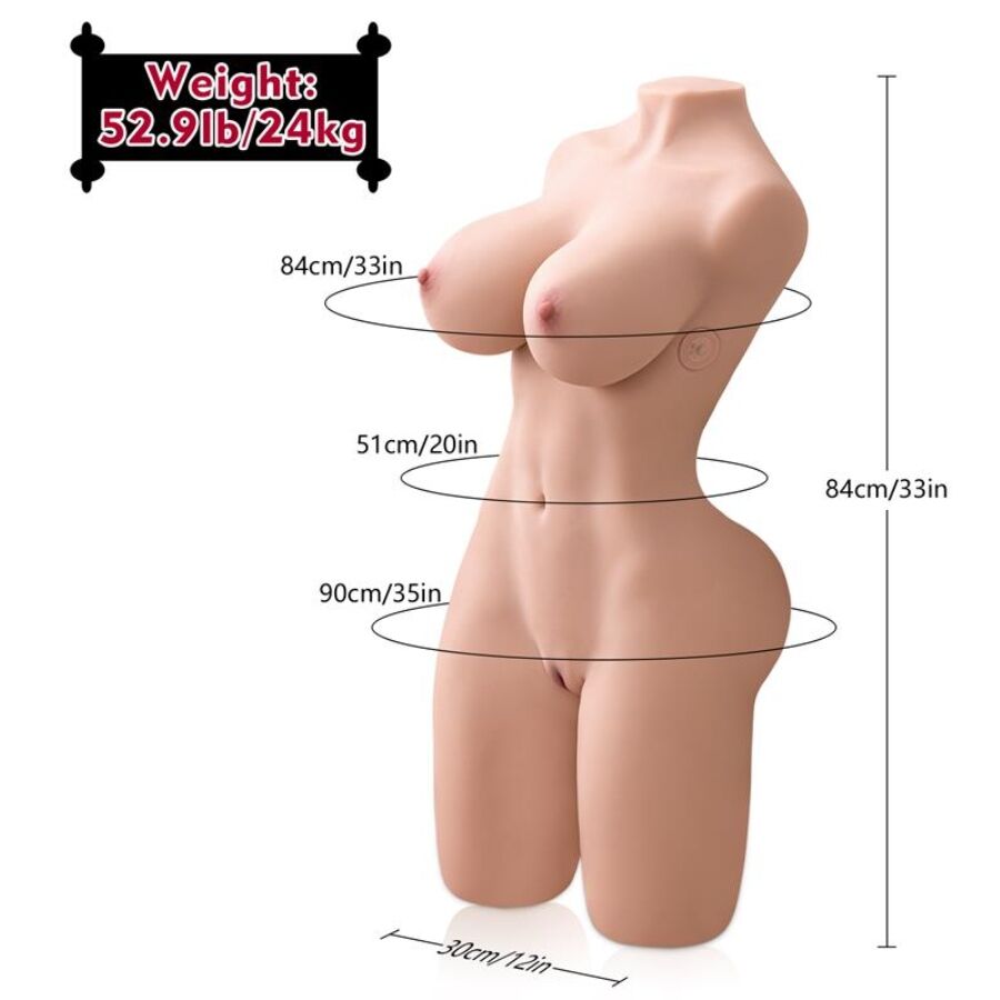 Xise Erica Stossender Realistischer Torso mit Weiblicher