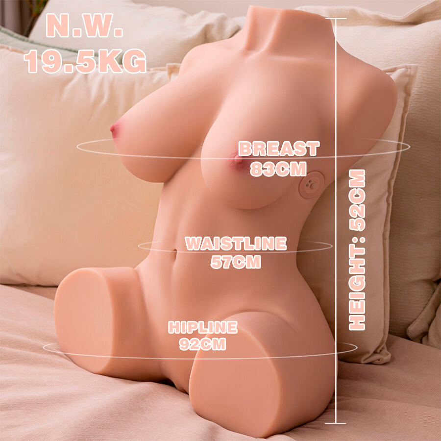 Xise Dania - Realistischer, Vibrierender Weiblicher Torso mit