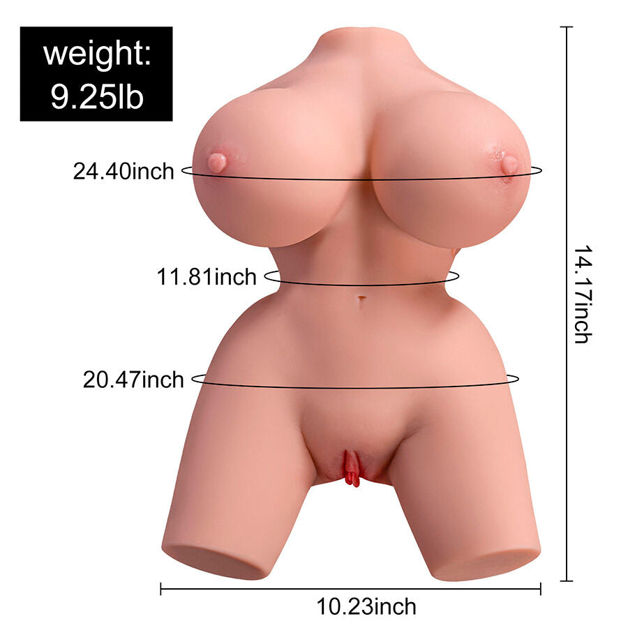 Xise Frieda Realistischer Weiblicher Torso mit Vibration 36 cm